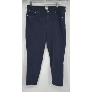 J‎ Crew Pants Tag 32 Corduroy Measure 35X27 Mens Navy Blue Vintage Straight Leg